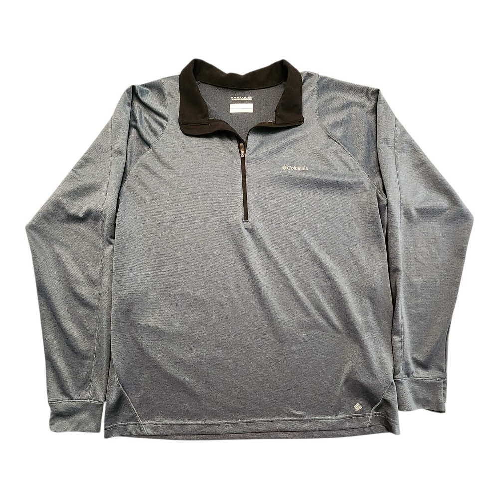 NWOT Columbia  Pullover Men's XL Green 1/4 Zip Omni Wick‎ Long Sleeve Mock Neck